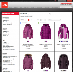 Search on The North Face for Purple Winter Jacket